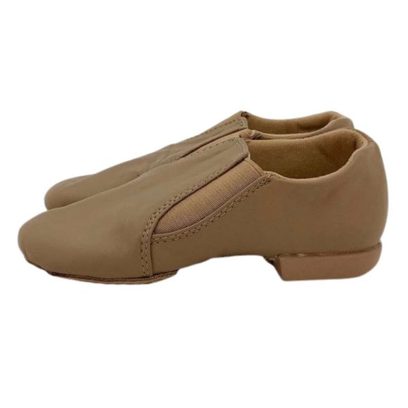 Dance Class | Kid's Pro Jazz Boot | Caramel | Size 10 - Picture 3 of 5
